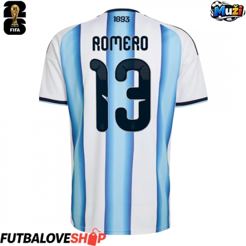 Dres Argentína Cristian Romero #13 Domáci MS 2026 Krátky Rukáv